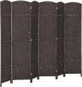 HOMCOM Room Divider, 6 Panel Folding Privacy Screen, 5.6' Tall Freestanding by HOMCOM