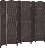 HOMCOM Room Divider, 6 Panel Folding Privacy Screen, 5.6' Tall Freestanding by HOMCOM