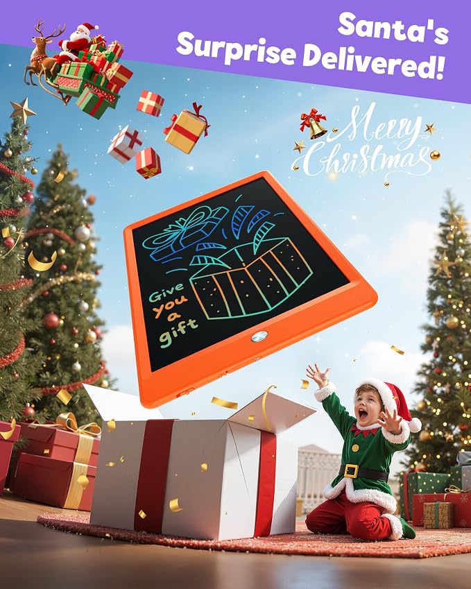 TEKFUN Toys for Girls Boys 10IN LCD Writing Tablet, Magic Doodle Board - Image 8
