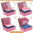 ENGPOW Fireproof Document Box, Hard Case File Box - Image 8
