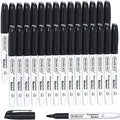 Shuttle Art Permanent Markers, 30 Pack Black Permanent Marker set, Fine Point by ShuttleArt