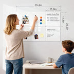 Comix Magnetic Dry Erase Board, 6 Pack, 11.8 x 11.8 Inches, Modular Whiteboard - Image 2