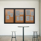 72"x36" Lockable Enclosed Bulletin Board, Outdoor Cork Weather-Resistant - Image 7