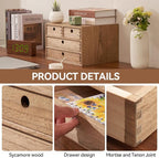Kirigen Wood Desktop Storage Cabinet/Workspace Document Office necessity - Image 6
