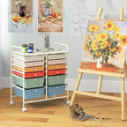 Giantex 12 Drawer Rolling Storage Cart Tools Scrapbook Paper Office School - Image 4