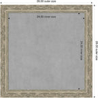 Amanti Art Silver Framed Magnetic Board 28x28 Medium Vision Board - Image 2