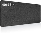 Large Felt Desk mat, Office Computer Desk by Anpuimult