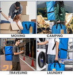 TAILI 2 Pack Blus Moving Bags w/Adjustable Backpack Straps, Moving Supplies - Image 9