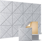 Sonicism 12 Pack X-Lined Acoustic Panels by Sonicism