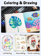 AEDAGA 80 Colors Numbered Dual Tip Brush Pens - Image 5