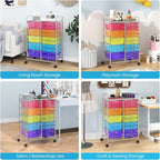 Giantex 15 Drawer Rolling Cart - Image 9