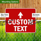 Custom Arrow, Custom Directional Sign, Up Arrow, 24x30 Inches, Rust Free .063 - Image 5
