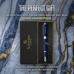 Scriveiner Personalized Midnight Blue Fountain Pen - Image 9