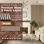 Avana Acoustic Wood Wall Panels – 47.2 X 12.6 White Oak Acoustic Panels 2 PCs – - Image 4