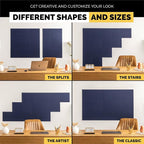 Large Cork Board Alternative | 15 Pack | Sizing Up to 59”x36”, Felt Wall Tiles - Image 7