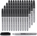 WOSWEL Permanent Markers Bulk, Ultra Fine Point, 48 Pack Black Permanent Marker by WonderfulOptions