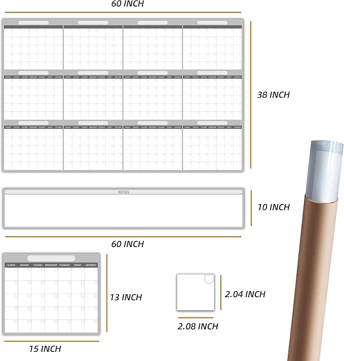 Large Dry Erase Wall Calendar - Image 2