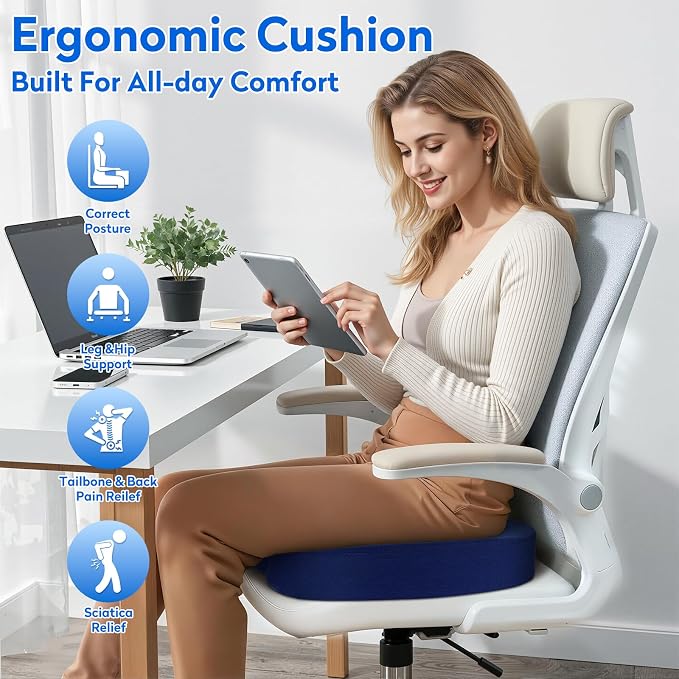 XXL Seat Cushion Office Car Seat Cushion, Memory Foam Cushion - Image 7