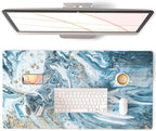 QIYI Large Desk Pad, Keyboard Mouse Pad Desktop Decor, Waterproof PU Leather by QIYI