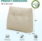 TANYOO Back Support Pillow for Recliner Soft Dual Layer Lumbar Support Pillow - Image 6