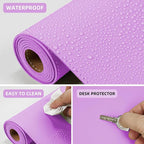 AFIING Dual-Sided Desk Pad, Natural Cork & PU Leather Large Mouse mats - Image 4