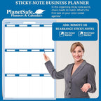 Sky Blue 12 Section Task, Objective and Goals Planning System Vertical 56" Tall - Image 3