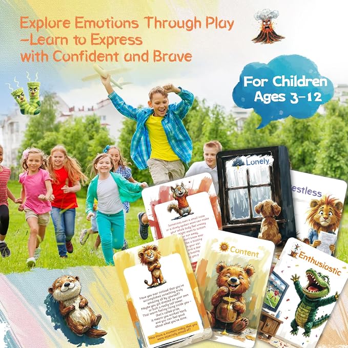 Emotion Cards for Kids – 50 Laminated Feelings & Calm-Down Cards for Classroom - Image 7