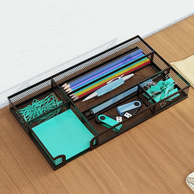 ITAYVAN Desk Drawer Organizer, Metal Mesh Dividers Organizer - Image 6