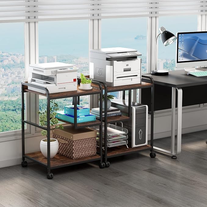Fannova 22 x 18 Inch Large Printer Stand, Mobile Printer Table - Image 5