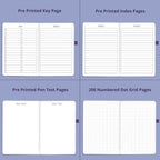 VIVID SCRIBBLES Dotted Journal – 140gsm Bleed Proof Thick White Paper – 200 - Image 7