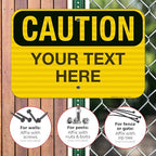 Custom Caution Sign, OSHA Sign, 12x18 Inches, 3M EGP Reflective .063 Aluminum - Image 4