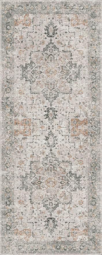 GENIMO Runner Rug 3x10, Non Slip Vintage Hallway Runner Rugs, Low Pile - Image 7