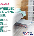 Sterilite 8-Pack Latching Box, Under Bed Storage Bins - Image 3