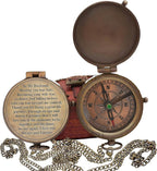 Engraved Compass, Gift for Husband, Anniversary, Wedding Gift for Him, Long by MedievalReplicas