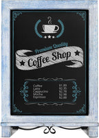 HBCY Creations Rustic Blue & White Tabletop Chalkboard - Image 7