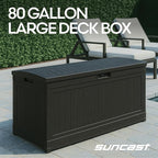 Suncast 80-Gal. Waterproof Resin Large Outdoor Patio Deck Box - Image 2