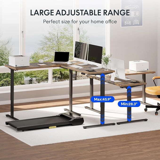 FLEXISPOT L Shaped Standing Desk, 63 x 47 Inch Electric Height Adjustable - Image 8