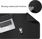 CENNBIE Leather Desk Mat, 66.9" x 23.6" Extra Large Desk Pad Blotter Protector - Image 5
