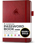 Clever Fox Password Book with alphabetical tabs. Internet Address Organizer by CleverFox