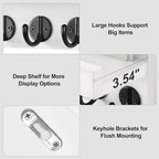 Lwenki Key Holder for Wall, Decorative Key and Mail Holder - Image 3