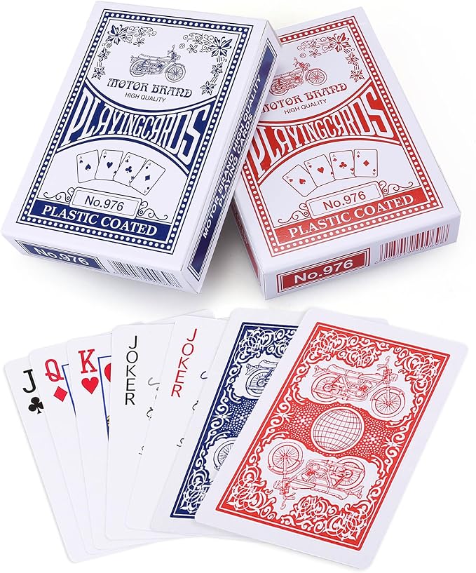 LotFancy Playing Cards, 2 Pack, Decks of Cards, Poker Size Standard Index by LotFancy