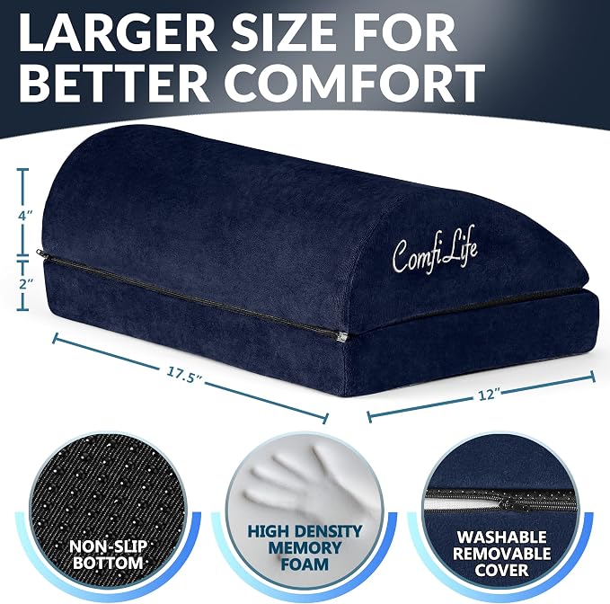 ComfiLife Foot Rest for Under Desk at Work – Adjustable Desk FootRest for - Image 4