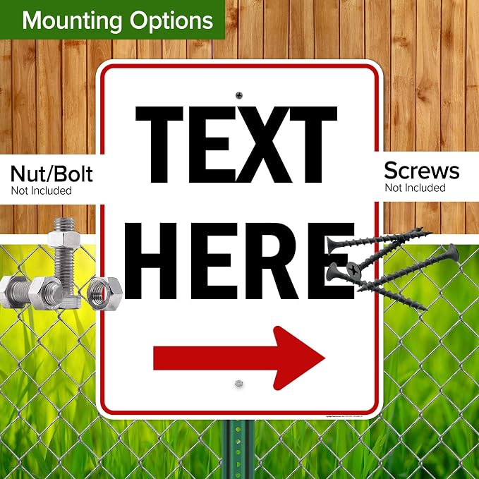 Custom Arrow, Custom Directional Sign, Right Arrow, 24x30 Inches, Rust Free - Image 5