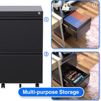 METAN 2 Drawer File Cabinet - Image 4