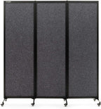 Upgrade Version Room Partition and Divider, Freestanding Rolling Dividers by StrongBird