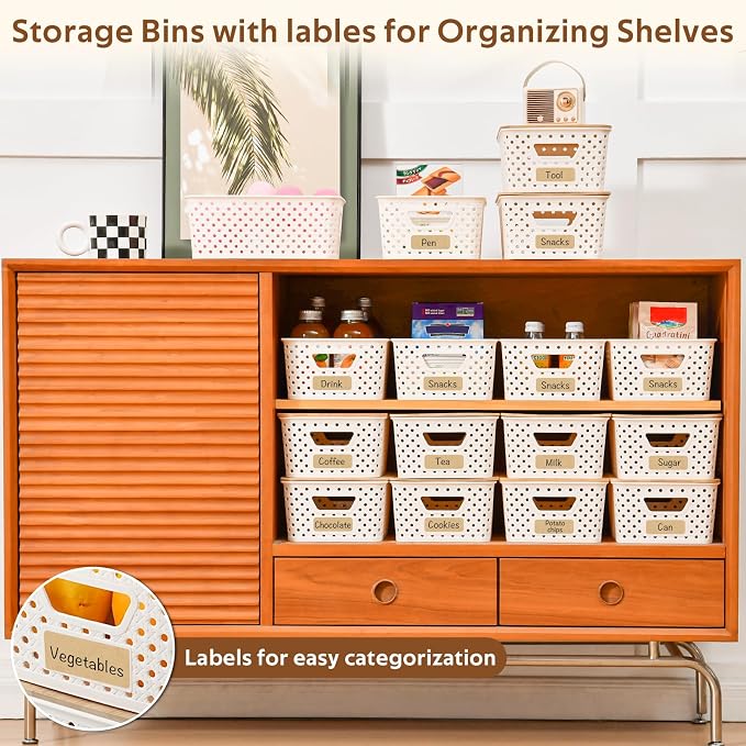 AntStep 8 Pack Plastic Storage Bins - Image 5