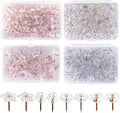 400Pcs Clear Push Pins 4 Types Thumb Tacks by acDesign