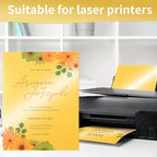 25 Sheets Gold Shimmer Cardstock 8.5 x 11Inch Metallic Card Stock 250GSM/92LB - Image 4