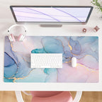 QIYI Large Mouse Pad, PU Leather Desk Mat by QIYI