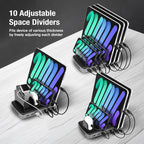 AceProAV 160W 6-Port USB-C and USB-A Charging Station Organizer - Image 8